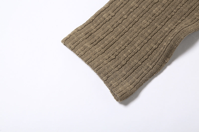 Slim Street Fashion Long Sleeve One Neck T-shirt For Women