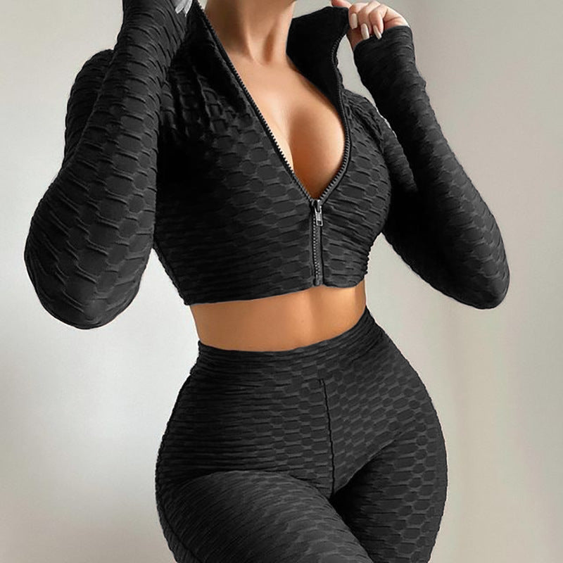 Driftwear Women’s Tracksuit Activewear Set – Tummy Control, Butt Lift & Long Sleeve Yoga Outfit