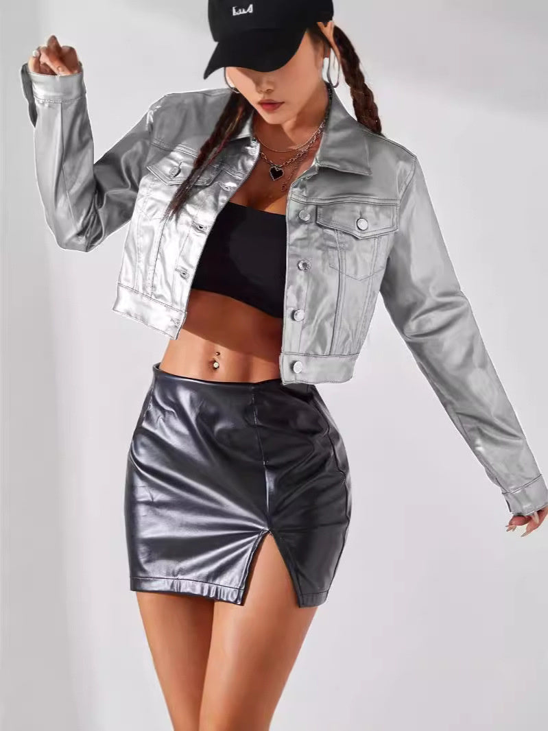 Women Fashion Street Style Coated Jacket